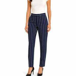 Michael Kors Women's Blue and White Trousers